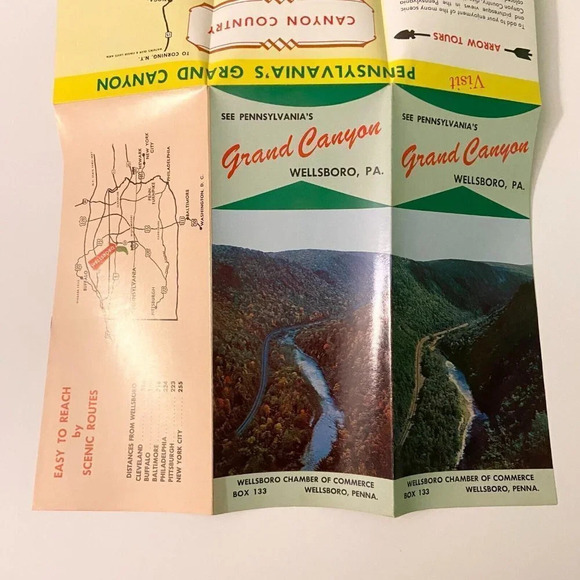 Vintage Grand Canyon Wellsboro Pennsylvania Travel Brochure - Picture 8 of 8